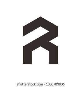 Monogram Letter R Business Company Vector Logo Design