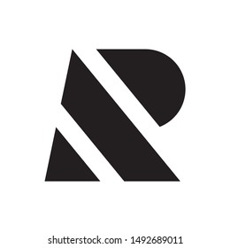 Monogram Letter R Business Company Vector Logo Design
