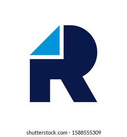 Monogram Letter R Business Company Vector Logo Design