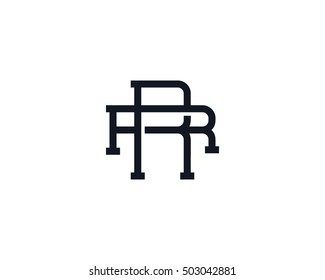 Monogram Letter R Logo Design Template