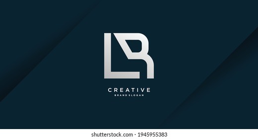 Logotipo de letra monogramo R con un moderno concepto en negrita para el inicio o la empresa Parte 4