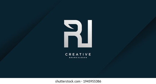 Monogram letter R logo with modern bold concept for initial or company Part 10