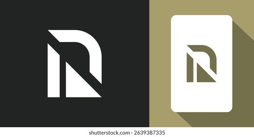 Monogram letter R logo with modern bold concept for initial or company