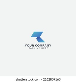 Monogram Letter R Logo. Usable for Business, Real Estate, Architecture and Building Logos. minimalist Vector Logo