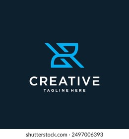 Monogram letter R vector logo