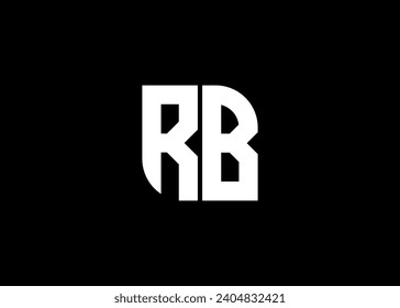 Monogram Letter RB Logo Design vector template.