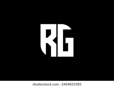 Monogram Letter RG Logo Design vector template