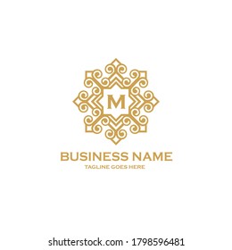 Monogram Letter Royal Logo - Luxury Initial Logo - Elegant crest vector design for hotel, fashion, boutique and brand identity