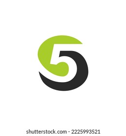 El monograma es la letra S y 5. Elegante y contundente.