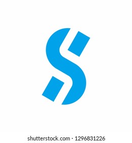 Monogram Letter S Business Company Vector Logo Design