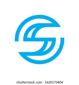 Monogram Letter S Business Company Vector Logo Design