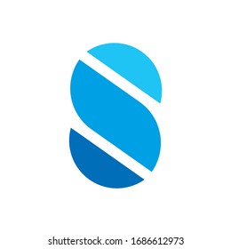 Monogram Letter S Business Company Vector Logo Design