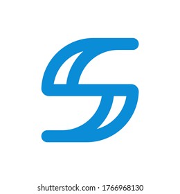 Vorlage für das Design von Vektorgrafiken-Logos von Monogram Letter S Circle Business Company