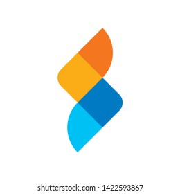 Monogram Letter S Geometric Triangle Square Business Company Stock Vector Logo Design Template