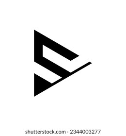 logotipo S de letra monográfica y diseño creativo