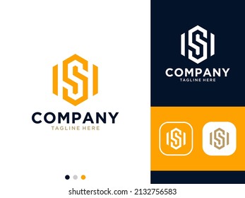 Monogramm mit Buchstabe S Logo-Design