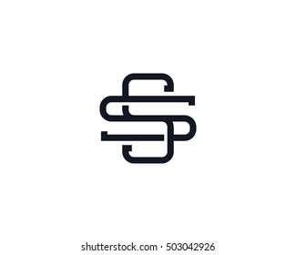 Monogram Letter S Logo Design Template