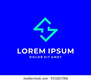 Monogram letter S logo icon design vector