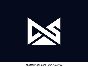 Monogram Letter A S M vector symbol