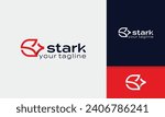 Monogram letter s with stars logo icon