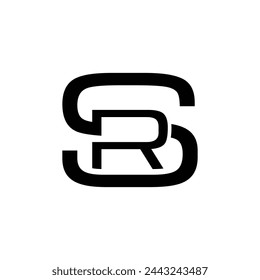Monogrammbuchstabe S und Z in Kette geformt