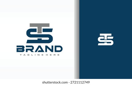 o logotipo da letra monográfica ST