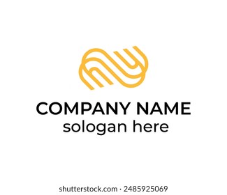 Monogram letter SY creative icon logo design template