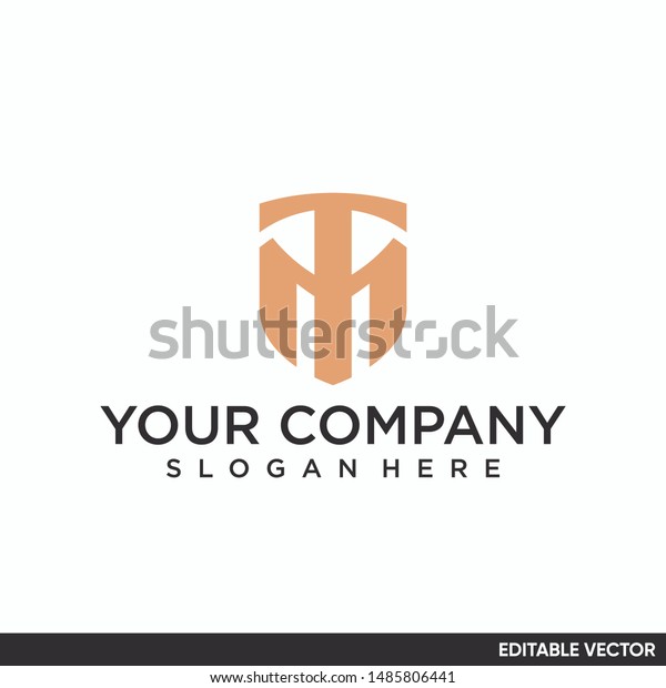 Monogram Letter T Letter M Elegant Stock Vector (Royalty Free ...