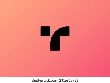 símbolo de logotipo simple y negrita