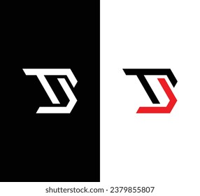 Monogram Letter TB Logo Design. Black and White Logo. Usable for Business Logos. Flat Vector Logo Design Template