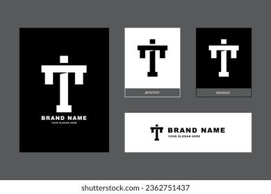 Monogram letter IT or TI with modern style good for brand, clothing, apparel, streetwear, baseball, basketball, football and etc