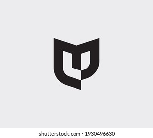 Monogram Letter U logo design
