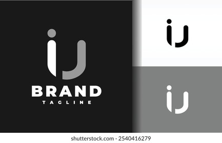 La letra monograma UI Logo