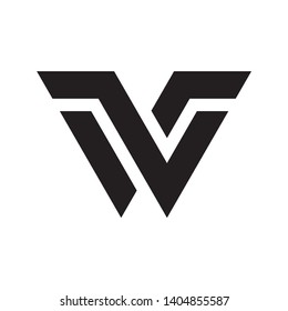 Monogram Letter V Business Company Vector Logo Design