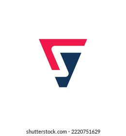 The monogram is the letter V and S. Simple, elegant and outline.