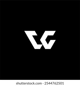 Monogramm Buchstabe VC pr CC Logo Konzept Vektorsymbol