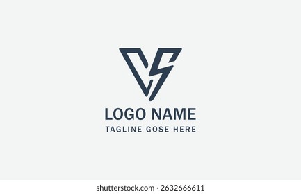Modelo de logotipo da letra ve do monograma