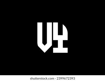 Monogram Letter VY Logo Design vector template