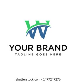 Monogram Letter W