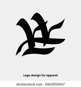 monograma letra w logo design. letra w logo para las marcas de ropa. w logo design para la marca Apparel. letra w Plantilla de diseño de logotipo de ropa.