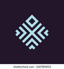 Monogram Letter X Arrow Logo
