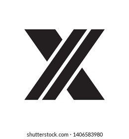 Monogram Letter X Business Company Vector Logo Design