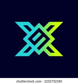 El monograma es la letra X y el número 9. Elegante y contundente.