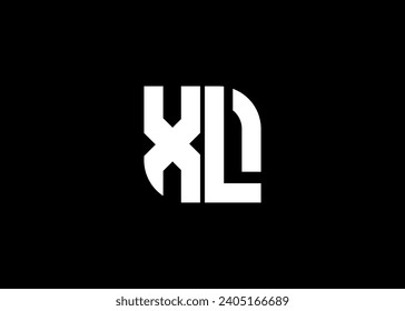 Monogram Letter XL Logo Design vector template