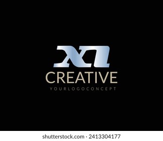 Letra monograma XN Creativo Logo Design eps 10 .