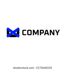 Letra monograma XU Plantilla corporativa