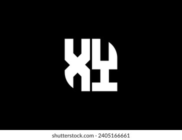 Monogram Letter XY Logo Design vector template