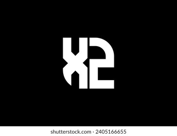 Monogram Letter XZ Logo Design vector template