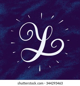 Monogram. Letter Y.