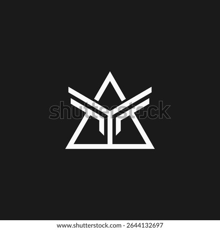 Monogram Letter Y Triangle Logo Design